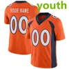 Maillot de football personnalisé pour hommes et femmes, John Elway Terrell Davis Russell Wilson Javonte Williams Samaje Perine Patrick Surtain II Rondale Moore