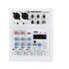 Mixer gratis mixing console mobil live sändning 4 kanal bluetooth pc USB Spela rekord 88 DSP Digital Effects Audio Mixer AGAS04A