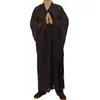 3色禅仏教ローブレイモンク瞑想ガウンモンクトレーニングユニフォームスーツレイ仏教服セット305d