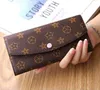 luxurys designers wallet Women Purse Card Holders Fashion Wallets Leather SARAH Flip Long Envelope Zipper Coin Purses With Box