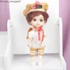 Poupées Poupées Blue Eyes16cm BJD Doll 13 Mobile Joint Boy Short Hair Muilttype Face Make Up Toy Cartoon Dress Girls 230427 Z230701