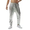 Men's Pants Shiny Silver Metallic Jogger Men 2023 Brand 70s Disco Dance Trousers Hip Hop Streetwear Casual Jogging Sweatpants Male 230630