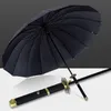 Regenschirme Umbrellas Zoro Automatisch Katana Regenschirm kreative Regen Frauen Samurai Schwert Ninja Messer Regenschirm Windfestes Parasol 230630