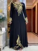 Ubranie etniczne Abaya Dubai Ramadan Muzułmańska sukienka Kobiety Turcja Arabska Pakistańska Islam Afrykańskie sukienki Abayas Oman szatą Longue Femme