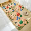 Alfombra Flores coloridas Tapetes para el piso Alfombras pequeñas y frescas Alfombras para la entrada del hogar Dormitorio Inodoro Puerta del baño Absorbente Almohadilla antideslizante para pies 230630