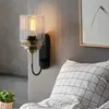 Industrielle Stil Led-Licht Glas Trichter Lampen für Schlafzimmer Wohnzimmer Nachttisch Korridor Wanddekor Spiegel FrontlampeHKD230701