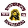 NEW ARRIVAL COOLEST SONS OF GOD NEW JERUM MOTORCYCLE CLUB VEST OUTLAW BIKER MC COLORS PATCH 276b