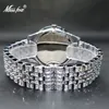 Zegarki damskie Orologio Uomo Missfox Iced Out Drop Diamond Luksusowy zegarek dla kobiet różowy sukienki na imprezę zegarki Style Prezent dla kobiet 230630