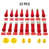 Caulking Gun 22Pcs Caulking Caulk Nozzle Applicator Finisher Glue Silicone Sealant Finishing Tool Kitchen Bathroom Sink Joint Stainless Steel 230630