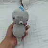 1 PZ Baby Nursing Cute Cartoon Crochet Sea Horse Ciondolo Sonaglio Per Bambino Mobile Carrozzina Culla Anello Accessori Neonato Afferrare Giocattoli L230518