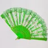 Lace Sundries Rose Flower Hand Folding Roses Flowers Handhold Fans 10 Colors Chinese Dance Foldable Fan Wedding Party Prop Th0842 s s hold