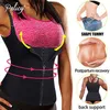 Spandex Shapers Neoprene Sauna Sweat Vest Waist Trainer Cinchers Women Body Trimmer Corset Workout Thermo Stomach Slimming Belt CX280N