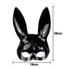 Masques de fête Halloween lapin masque scène Cosplay accessoires de performance lapin oreilles discothèque carnaval fille fournitures 230630