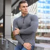 Męskie polo męskie wiosenne solidne koszulę polo długie rękawie szczupły fit moda tope streetwearu menu bawełna fitness sport swobodne koszule golfowe 230630