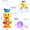 Baby Bath Toys For Kids Water Spray Whale Sucker Shower Swimming Pool Water Toys Shower Bath Toys for Baby Toddlers Bathtub Toys L230518