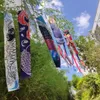 Bannière Drapeaux 70cm Japonais Carpe Pulvérisation Windsock Streamer Poisson Drapeau Koinobori Cerf-Volant Dessin Animé Coloré Chaussette À Vent 140cm 230701