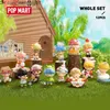 Aktionsspielfiguren POP MART DIMOO Pet Vacation Series Ganzes Set 12 Stück Blindbox Puppe Binäre Actionfigur Geburtstagsgeschenk Kinderspielzeug 220115 Z230701