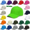 Ball Caps Mężczyźni kobiety unisex czarna czapka 24 solidne czapki baseballowe czapki czapki casquette dopasowane swobodne gorras Hip Hop Dad Hats 230630