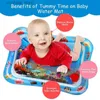36 Disegni Baby Kids Water Play Mat Gonfiabile in PVC Infantile Tummy Time Playmat Toddler Water Pad per Baby Fun Activity Play Center L230518