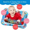 36 Designs Baby Kids Water Play Mat Inflável PVC Infantil Barriga Time Playmat Criança Almofada de Água Para Atividade Divertida do Bebê Play Center L230518