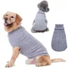 Hundebekleidung liefert Hundebekleidung einfarbig gedrehter Rollkragenpullover für Hunde im Winter im Großhandel