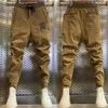 Erkek Pantolon Kadife Erkekler Küçük Ayak Harem Pantolon Sokak Hip Hop Pantolon Slim Fit Açık Joggers Eşofman Altı İlkbahar Sonbahar Giyim 230630