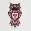 Celtic Art thermocollant brodé à coudre Wild Celtic Creature Patch Celtic Knotwork Owl Patch 258R