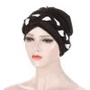 Indiano Turbante Feminino Tranças Boné Químico Muçulmano Hijab Boné Chapéu Africano Queda de Cabelo Lenço de Cabeça Envoltório Turbante Mujer