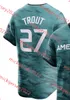 Emmanuel Clase Maillot de match des étoiles de la Ligue américaine 2023 Gerrit Cole Nathan Eovaldi Sonny Gray Kevin Gausman Kenley Jansen George Kirby Michael Lorenzen Maillots