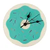 Vase Ins Nordic Donut Shaped Wall Clockoon Cartoon Silent Mute Clocks Kids Room Decoration Ornament Figurines P o Props Nursery Decor 230701