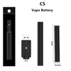 C5 Bud Touch Battery 10.5mm Buttonless Auto Activated Vape O Pen 345mAh for 510 Cartridge Battery with Bottom Indicator Light Manufacturer Direct Supply