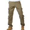 Men's Pants SHIFUREN Winter Fleece Men Cargo Loose Fit Multipocket Male Double Layer Thicken Warm Military Trousers Plus Size 2940 230630