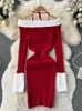 Abiti casual Borsa a tracolla elegante Fianchi Mini abito Ciondolo moda donna Gilet rosso natalizio P230606