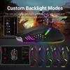 Combos Redragon M601 RGB Gaming Mouse Pnered 7 Button Programowalne Mysz Myszka Rok Waga Zestaw strojenia 7200 DPI dla systemu Windows PC