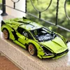 Blocks 3696pcs Technical Lambo Sian Building Blocks Compatible 42115 MOC Bricks Model Project for Adults Sports Car Toy spower remote control, lighting, display box