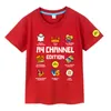 Ensembles de vêtements Merch A4 Lamba Cartoon Print T-shirts Été Coton Garçon Fille Manches Courtes TShirts Casual Enfants Tees Costume Tops Mignon Cadeau 230630