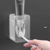 Nuovo dispenser automatico di dentifricio Porta spazzolino antipolvere Montaggio a parete Accessori per il bagno Dispenser per spremi dentifricio