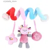 Baby Rattles Mobiles Educational Toys For Children Activity Spiral Crib Toddler Bed Bell Baby Playing Kids Stroller Hanging Doll L230518