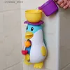 Kids Bath Toys Cute Penguin Yellow Duck Waterwheel Shower Toys Baby Bathing Bathtub Water Spray Sprinkler Toys For Children Gift L230518