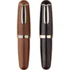 Pens High Quality Solid Wood Fountain Pen Gift Box Cute Little Fat Short Pocket Writing Pen 0.38/0.5mm