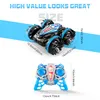 ElectricRC Car 24G Amphibious Stunt Remote Control Vehicle Double Sided Rolling Driving Technology RC Childrens Electric Toys 230630