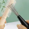 2024 Расческа для чистки щеток для волос с пластиковой ручкой, щетка для чистки, встроенные косметические инструменты, чистящие средства, чистящие средства