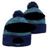 Seattle''mariners''Bobble Hats Baseball Ball Caps 2023-24 Projektant mody Bułyn Hat Chunky Knit Faux PO Beanie '' Christmas Hat