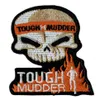 Design mais recente TOUGH MUDDER Emblema bordado com caveira Ferro na jaqueta Aplique bordado Patch Fornecedor258k