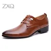 Stivali caldi 2022 uomini scarpe da abito formale per affari oxford uomini in pelle scarta laceup punta di punta britanniche uomini scarpe marrone nero marrone