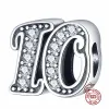 925 sterling silver charms for jewelry making for pandora beads Bracelet Bead Age Letter Series charm set Pendant