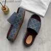 2023 Womens Fashion Slippers Embroidered Canvas Designer Slides slip on girls 60mm Slipper covered platform sandals size 35-45 T230701