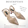 Sandalet QSGFC Nijerya İtalyan Tasarım Trendy Full Diamond Süslenmiş Yüksek Topuklu Şeftali Rengi Bayan Ayakkabı ve Parti Düğün Çantaları 230630