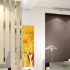 Autocollants 3d miroir autocollant mural arbre acrylique décalcomanie bricolage art miroir Surface autocollant mural pour fond de télévision maison salon chambre décor