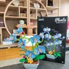 Blöcke Blumenstrauß Bausteine Blumen Sukkulenten Pflanze Romantische Heimdekoration Ziegel Spielzeug Mädchen Geschenke R230701